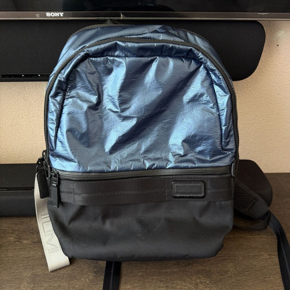 Tumi Tahoe Nottaway Iridescent Blue Backpack  MSRP $425